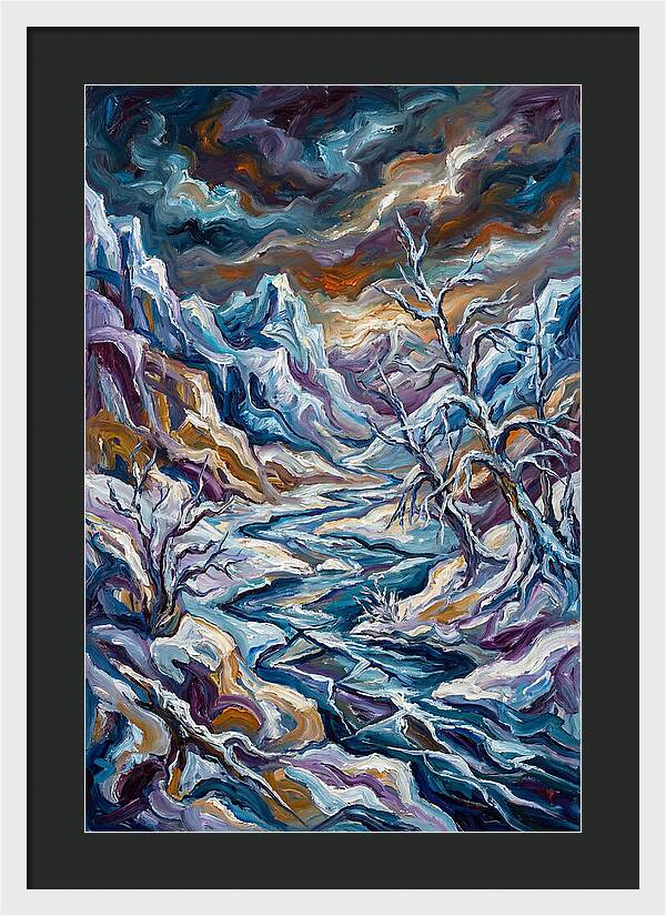 Icy Tranquility In Nature