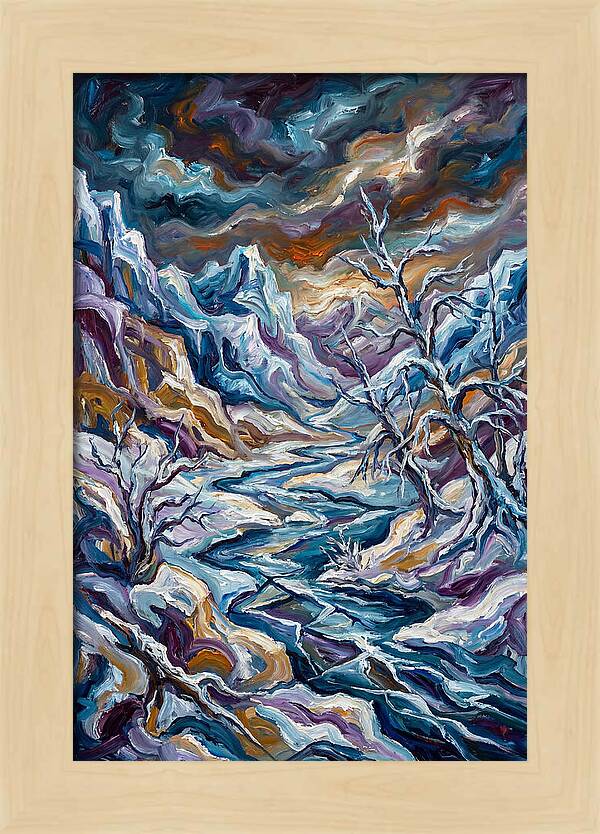 Icy Tranquility In Nature