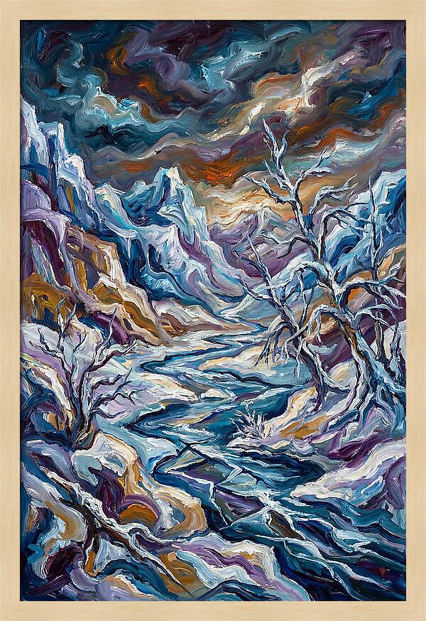 Icy Tranquility In Nature