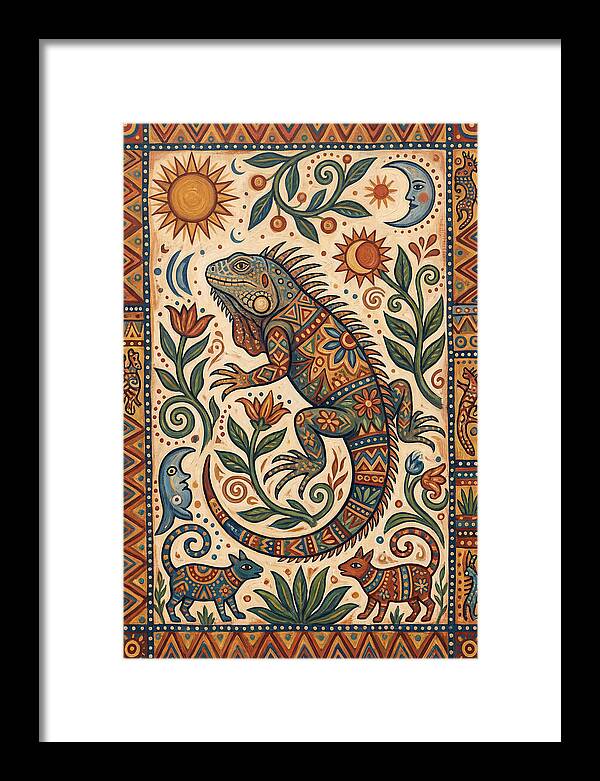 Iguana Folk Art