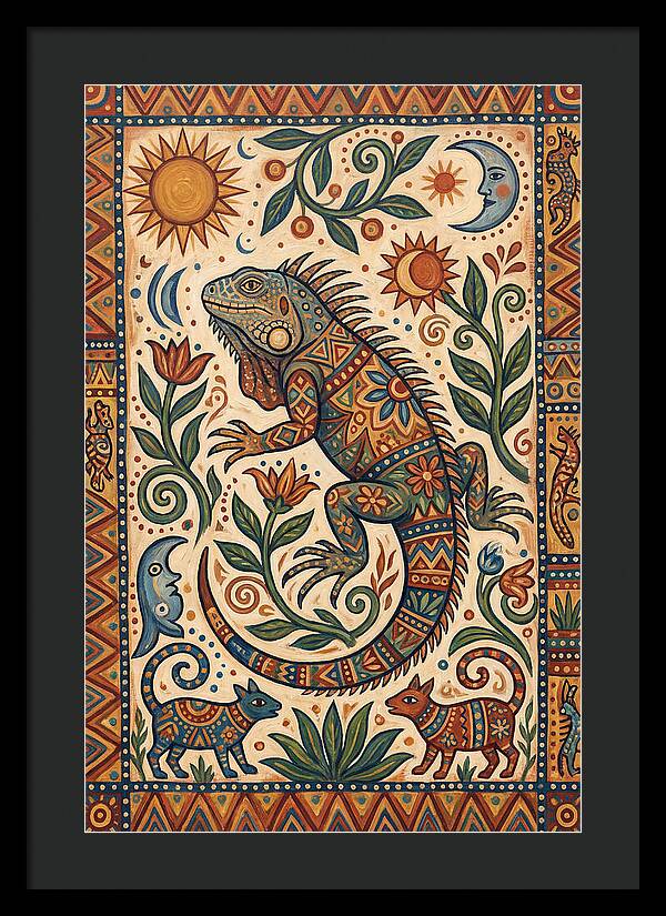 Iguana Folk Art