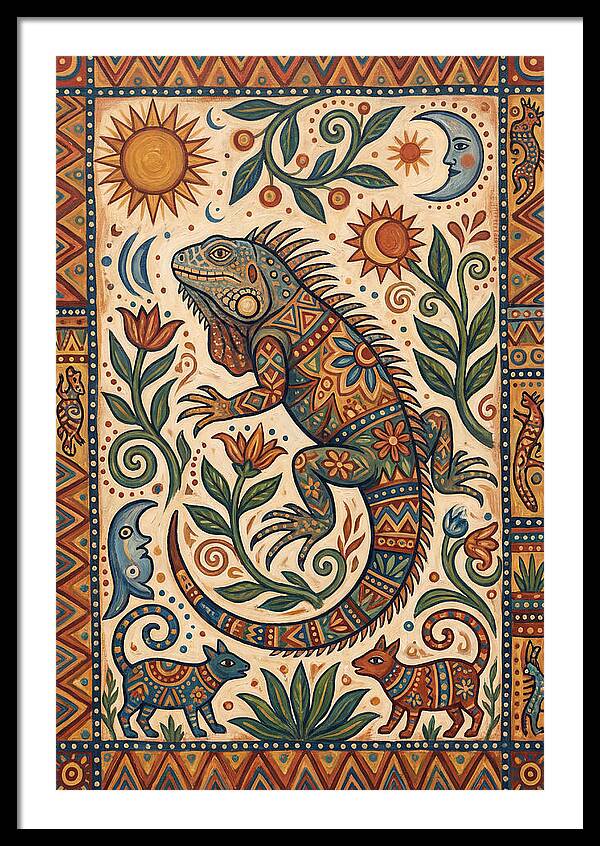 Iguana Folk Art