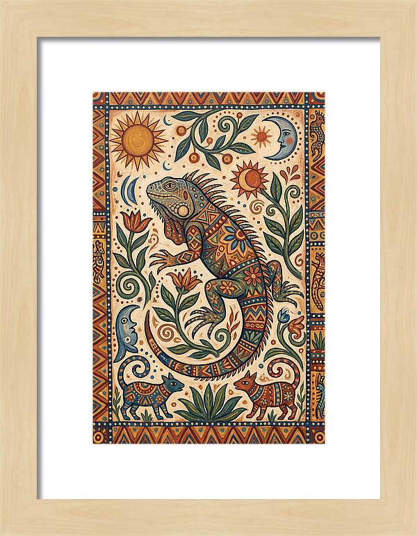 Iguana Folk Art