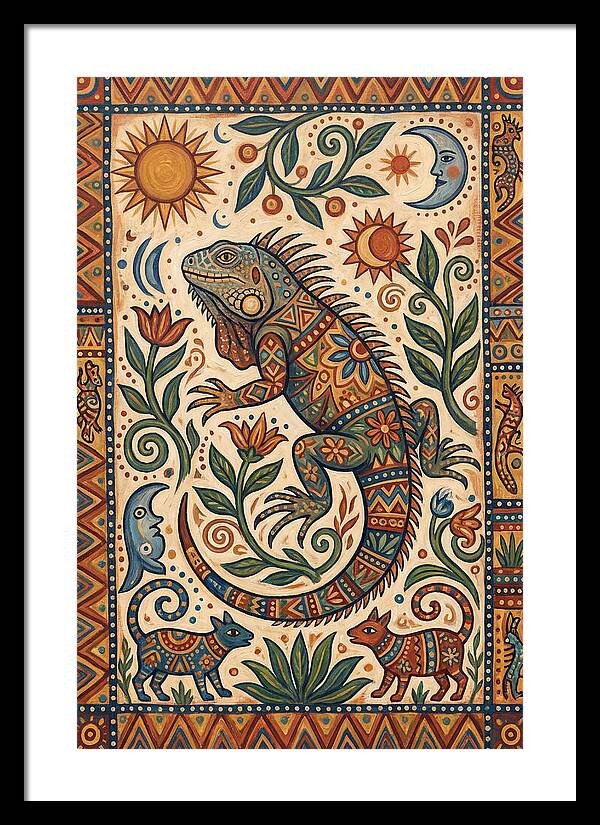 Iguana Folk Art