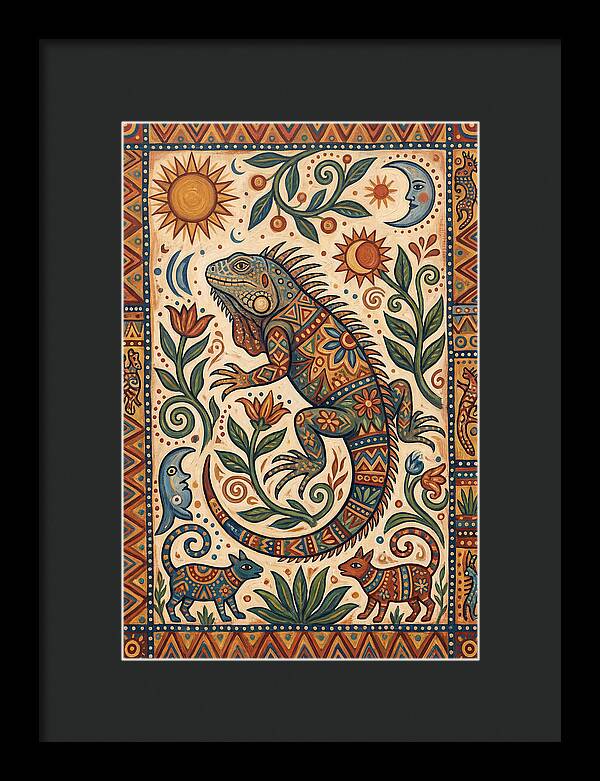 Iguana Folk Art