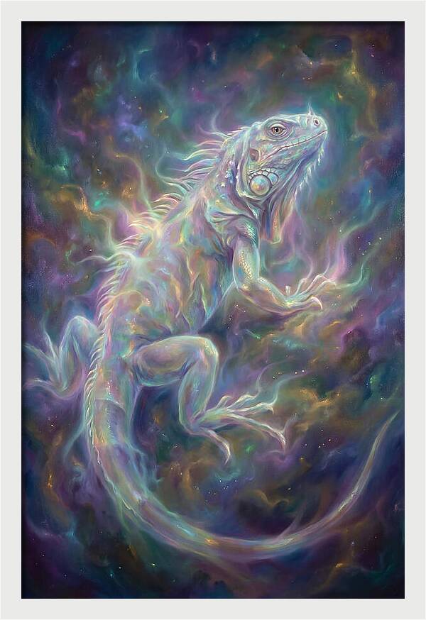Iguana In Cosmic Space
