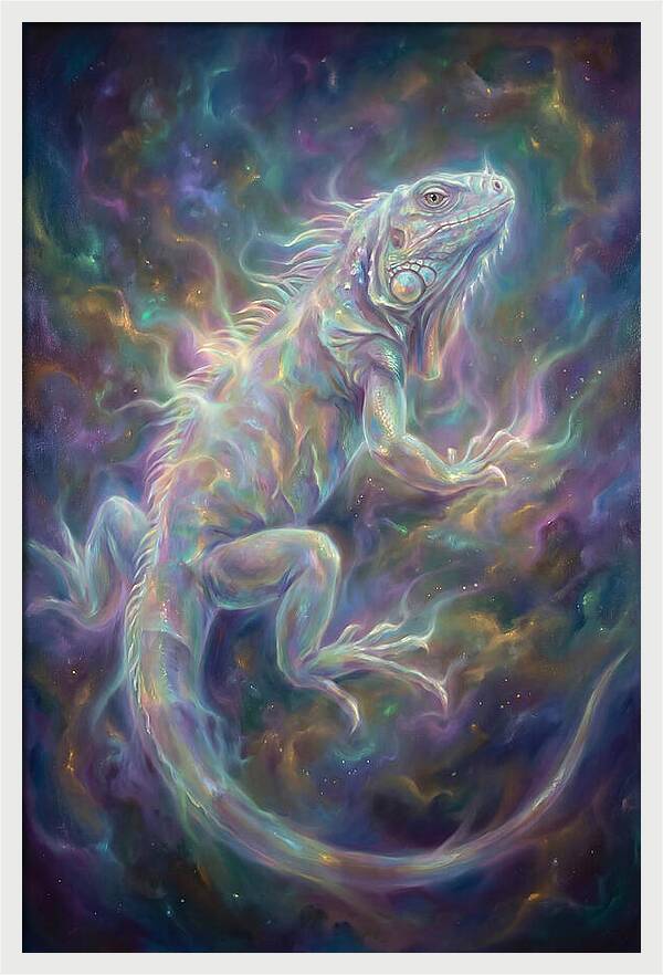 Iguana In Cosmic Space