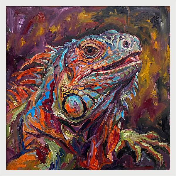 Iguana In Vibrant Colors