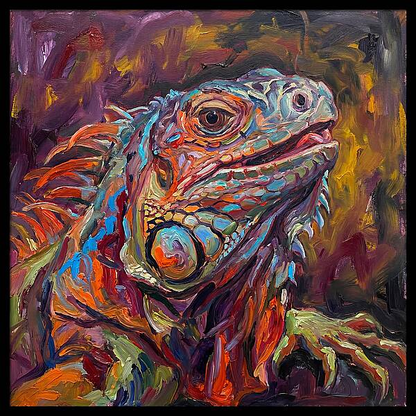 Iguana In Vibrant Colors