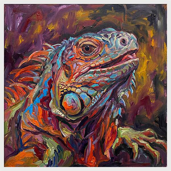 Iguana In Vibrant Colors