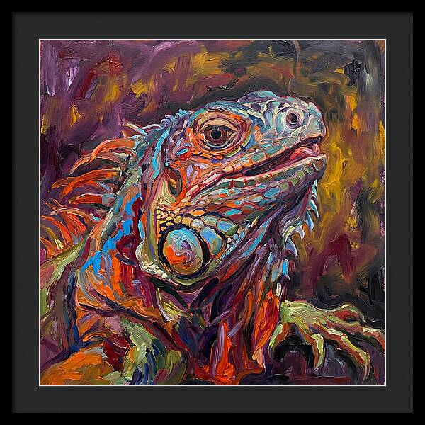 Iguana In Vibrant Colors