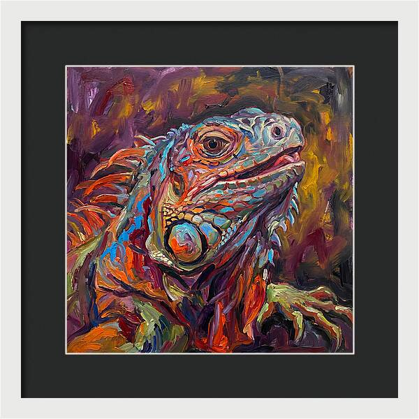 Iguana In Vibrant Colors