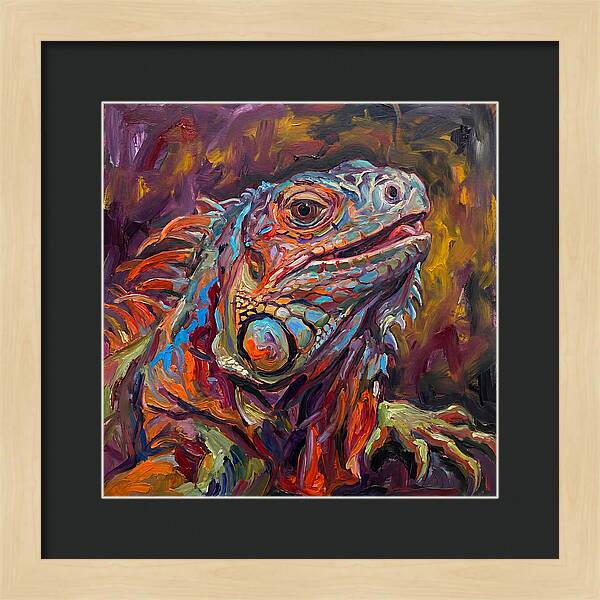 Iguana In Vibrant Colors
