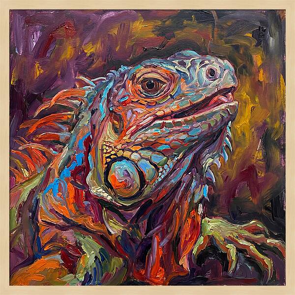 Iguana In Vibrant Colors