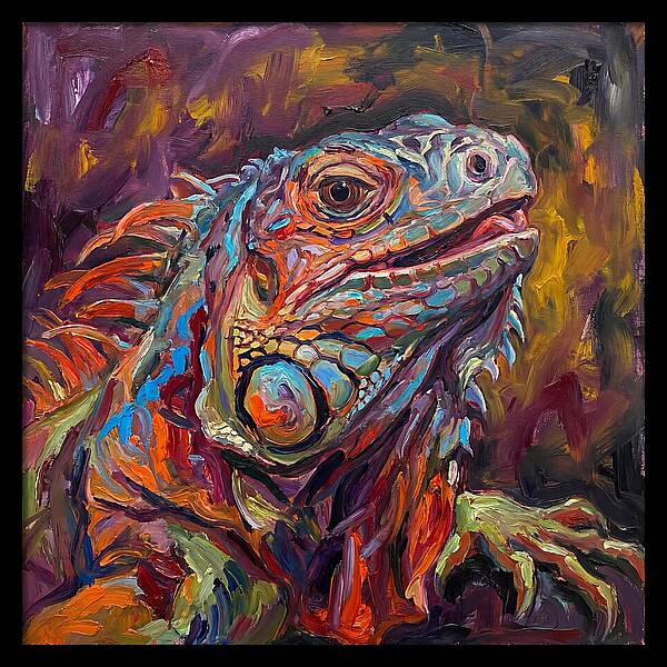 Iguana In Vibrant Colors
