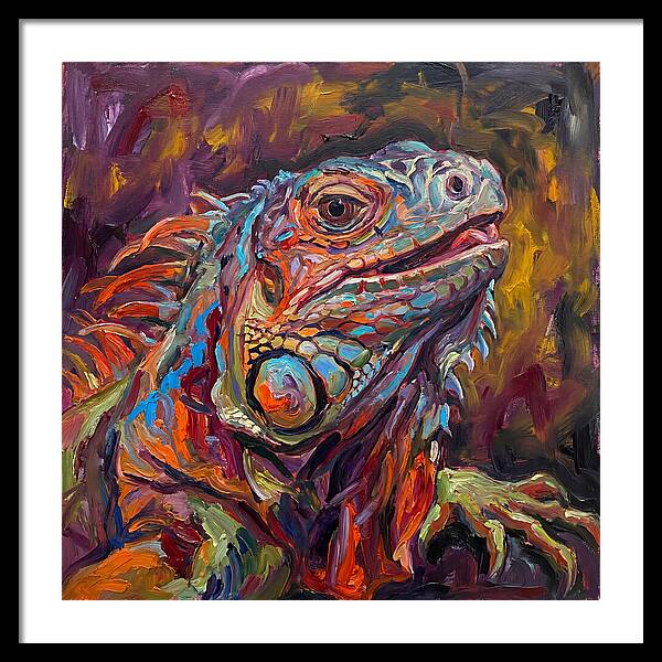Iguana In Vibrant Colors