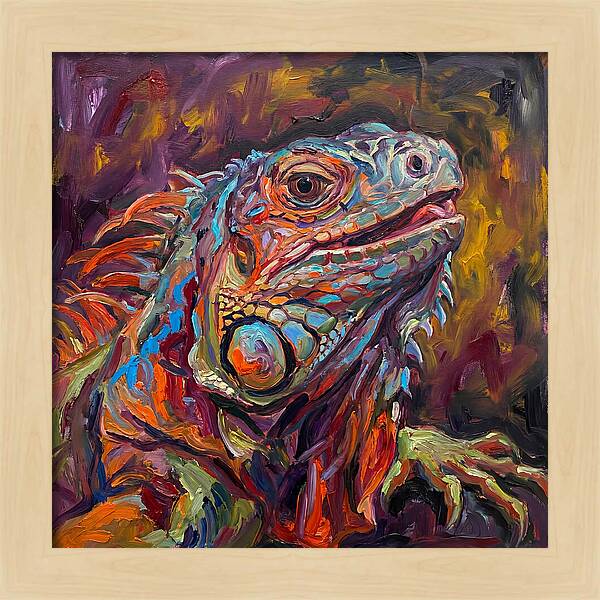 Iguana In Vibrant Colors