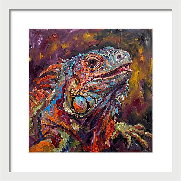 Iguana In Vibrant Colors
