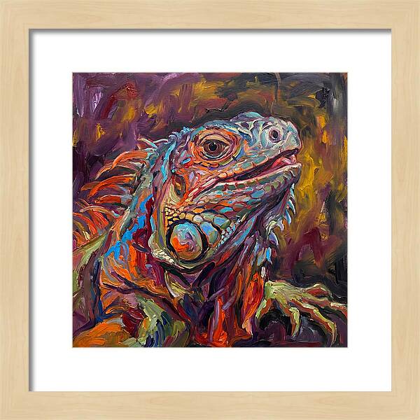 Iguana In Vibrant Colors
