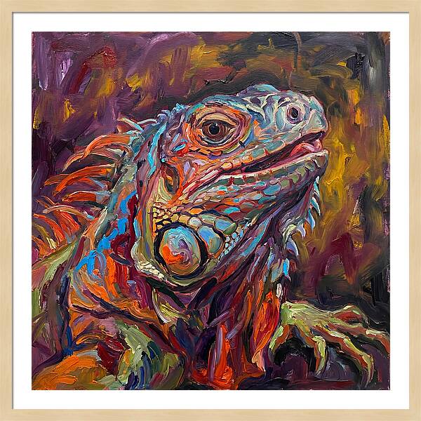 Iguana In Vibrant Colors