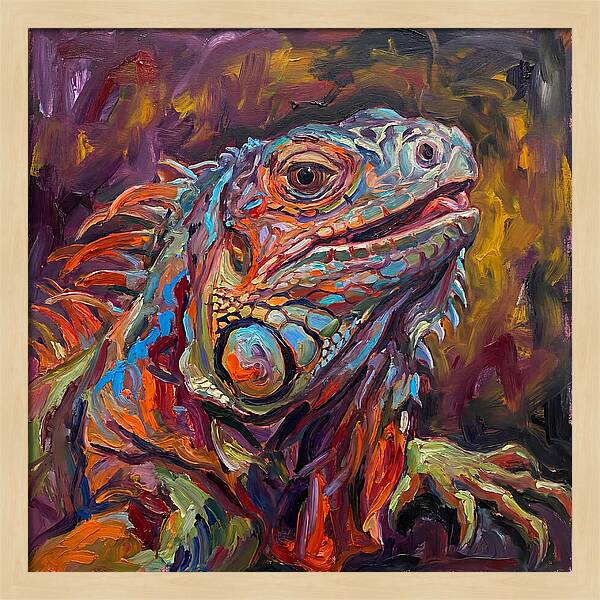 Iguana In Vibrant Colors