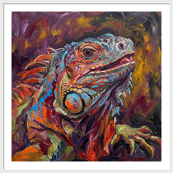 Iguana In Vibrant Colors