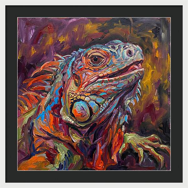 Iguana In Vibrant Colors