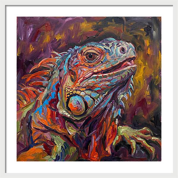 Iguana In Vibrant Colors