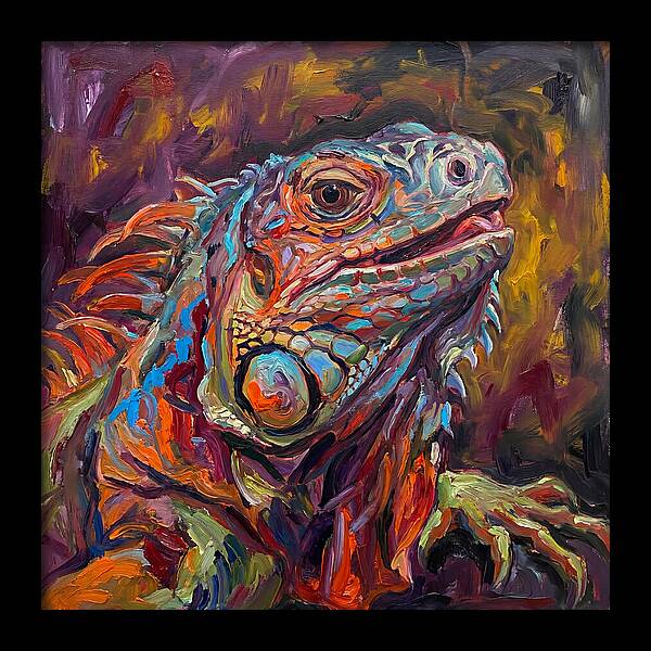 Iguana In Vibrant Colors