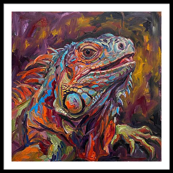 Iguana In Vibrant Colors