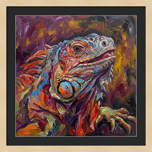 Iguana In Vibrant Colors