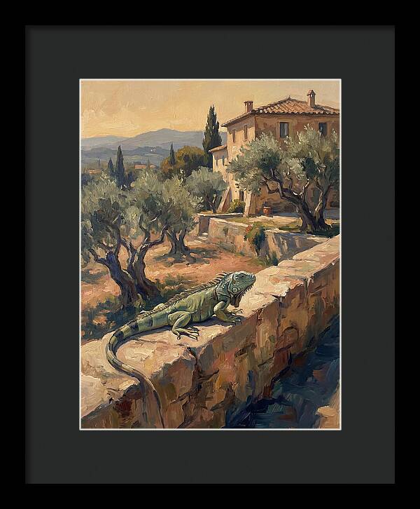 Iguana On A Mediterranean Wall