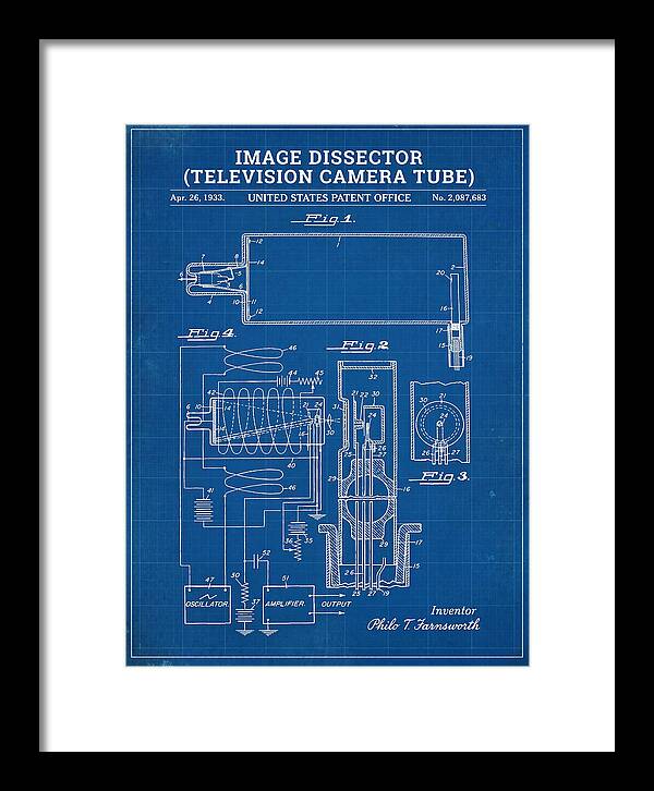Image Dissector Farnsworth Television Tube Blueprint Patent Us2087683a