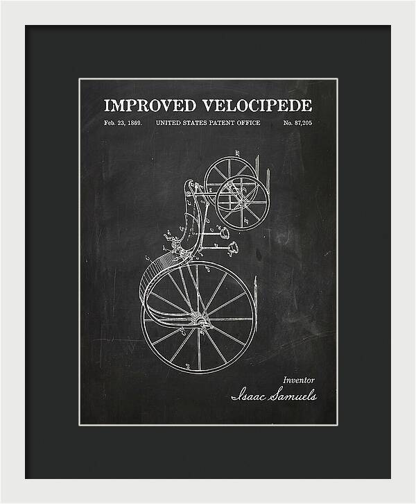 Improved Velocipede Chalkboard Patent Us87205a
