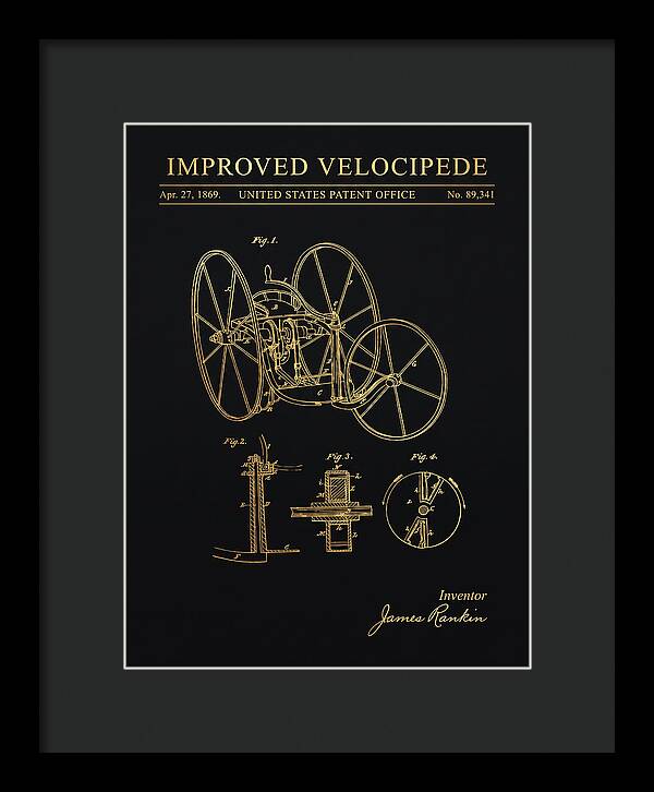 Improved Velocipede Gold Patent Us89341a