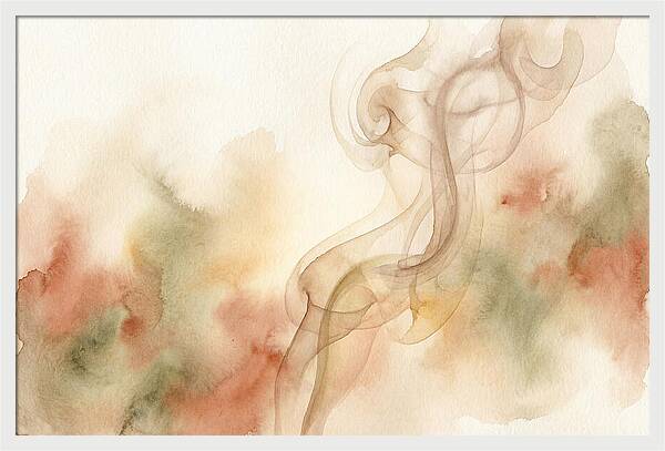 Incense Smoke Rising Elegantly