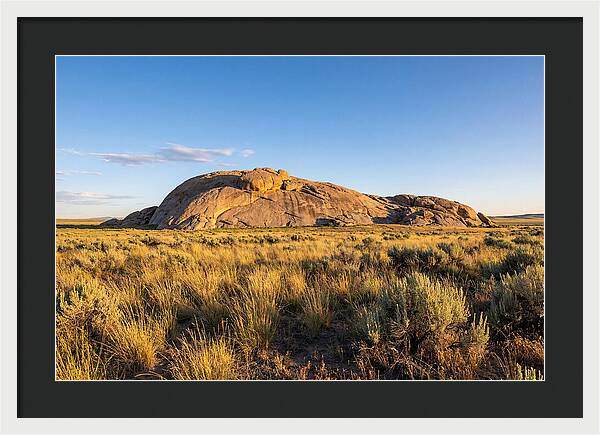 Independence Rock At Sunset