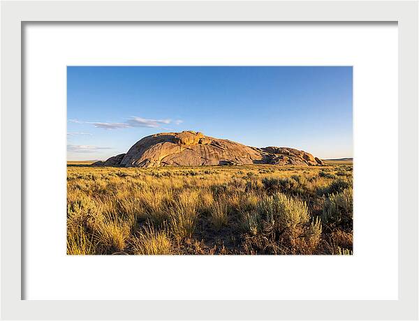 Independence Rock At Sunset