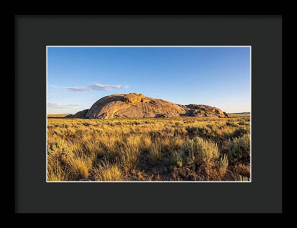 Independence Rock At Sunset