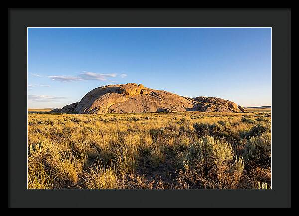 Independence Rock At Sunset
