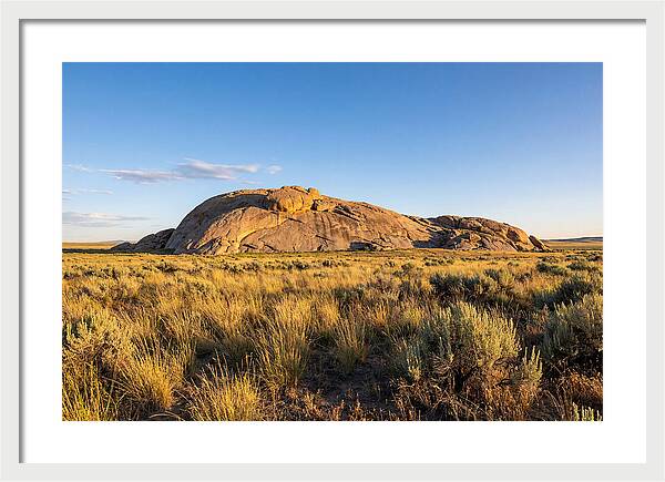 Independence Rock At Sunset