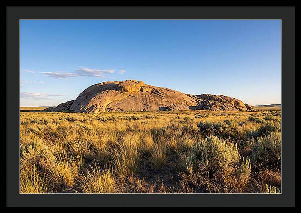 Independence Rock At Sunset