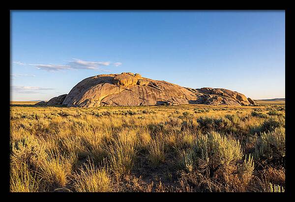 Independence Rock At Sunset