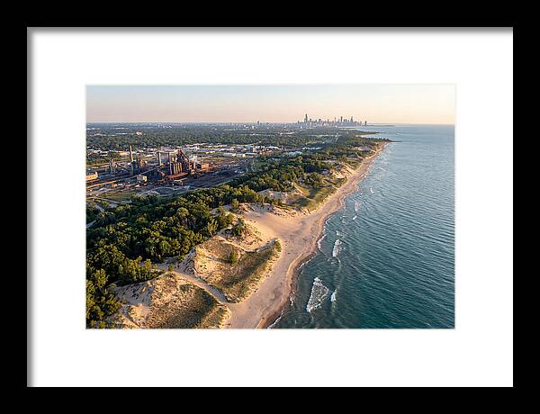 Indiana Dunes Coastline From Above