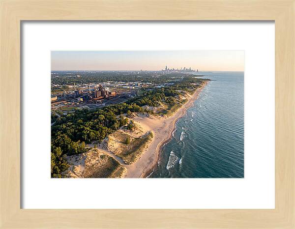 Indiana Dunes Coastline From Above