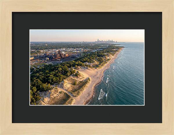 Indiana Dunes Coastline From Above