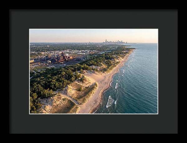 Indiana Dunes Coastline From Above