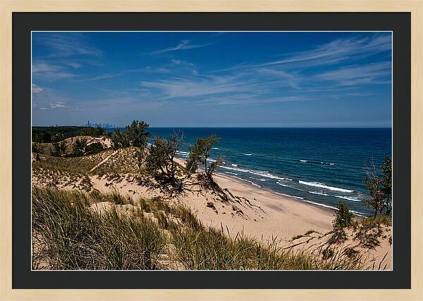 Indiana Dunes Overlooking Lake Michigan