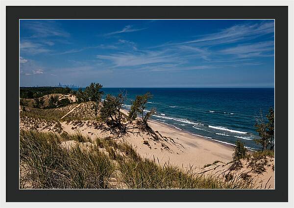 Indiana Dunes Overlooking Lake Michigan