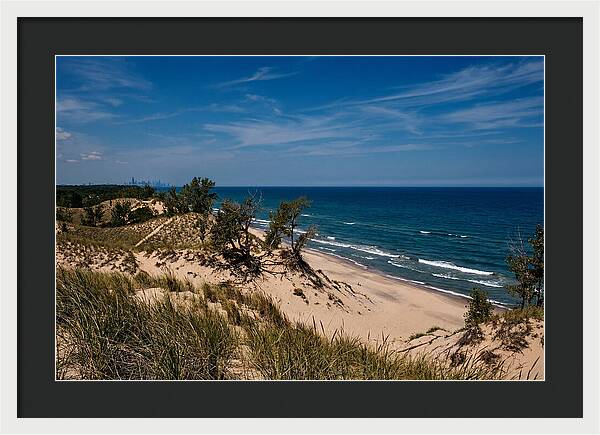 Indiana Dunes Overlooking Lake Michigan